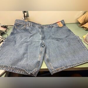 Levi's 469 Men's size 52 big & tall Denim Blue Jean loose Shorts